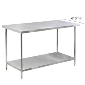 3.7ft x 2 ft Stainless Steel Work Table OFBJ13077