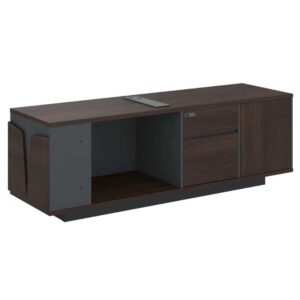 6 ft Nova Low Cabinet Open Shelf + Swinging Door + Fixed Padestal TODP1826E